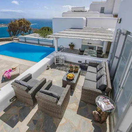 ヴィラ Mykonos Psarrou Villas For 18 People *