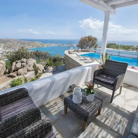 Mykonos Psarrou Villas For 18 People ヴィラ